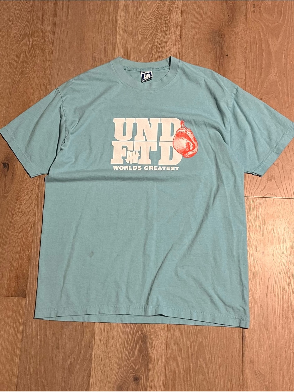 Blue undefeated made in USA cotton modern tee